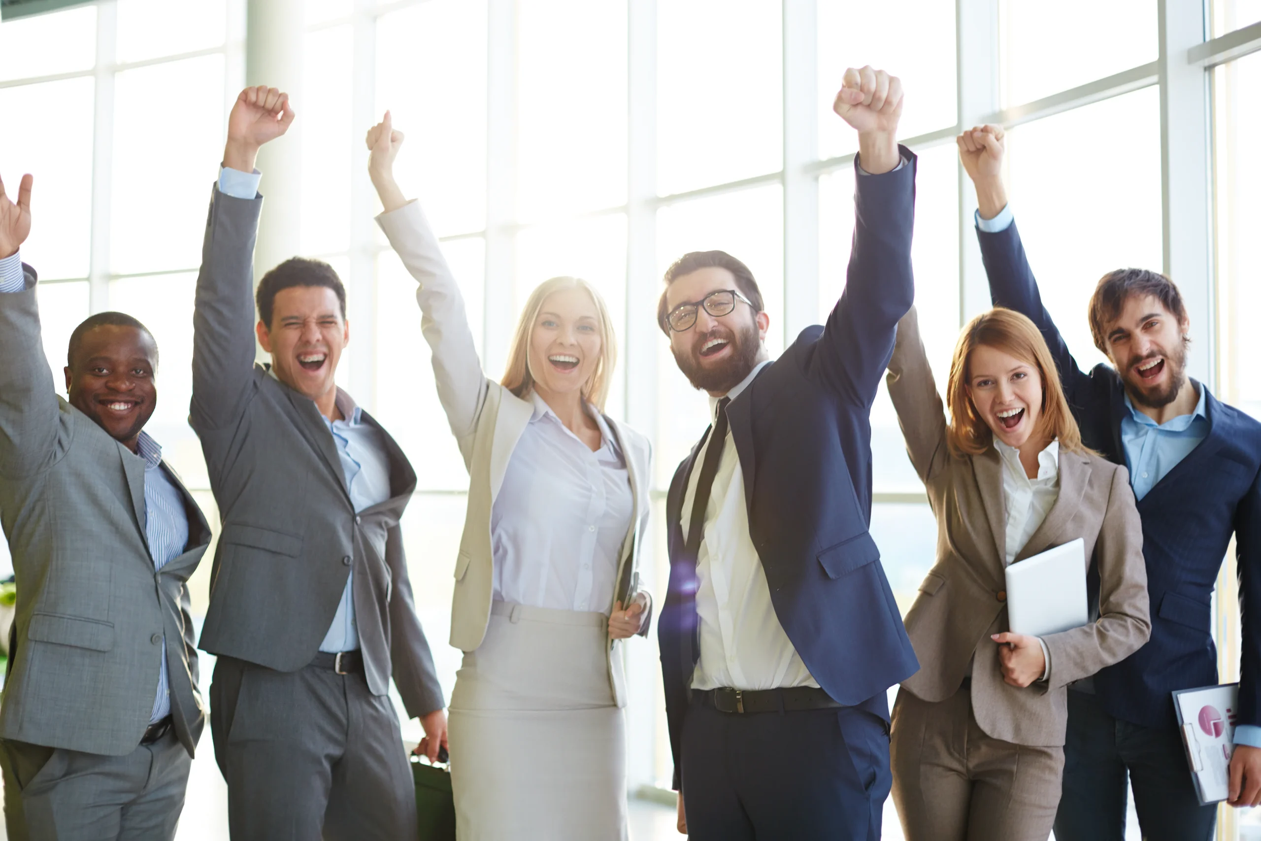 businesspeople-celebrating-success